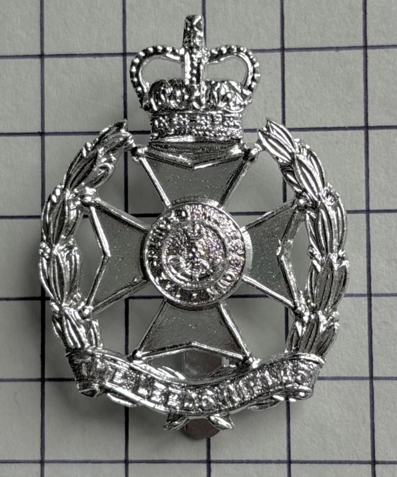 The Prince of Wales's Own Regiment of Yorkshire Leeds Rifles Anodised / Staybrite Cap Badge