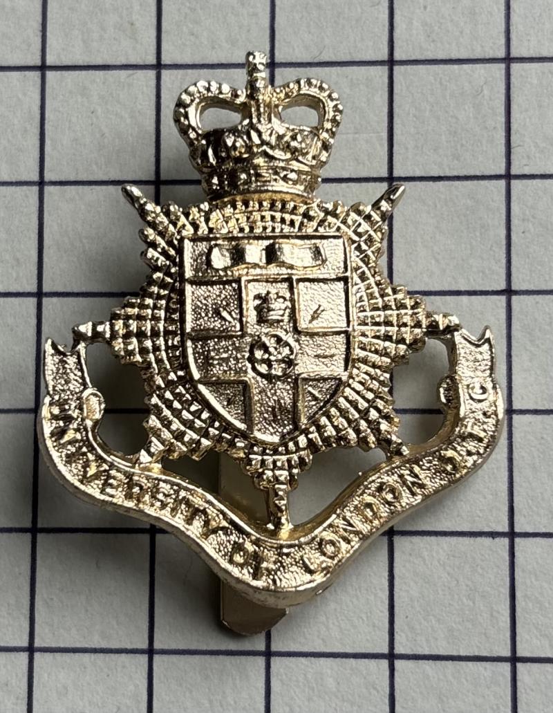 University of London Officer Training Corps (OTC) Anodised Aluminium Cap Badge