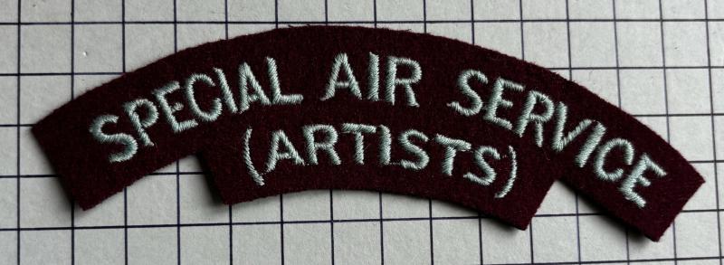 c1954-56 21st Special Air Service (SAS) Artists Rifles Shoulder Title Badge