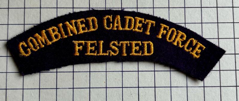 Felsted Essex School Combined Cadet Force (CCF) Cloth Shoulder Title Badge