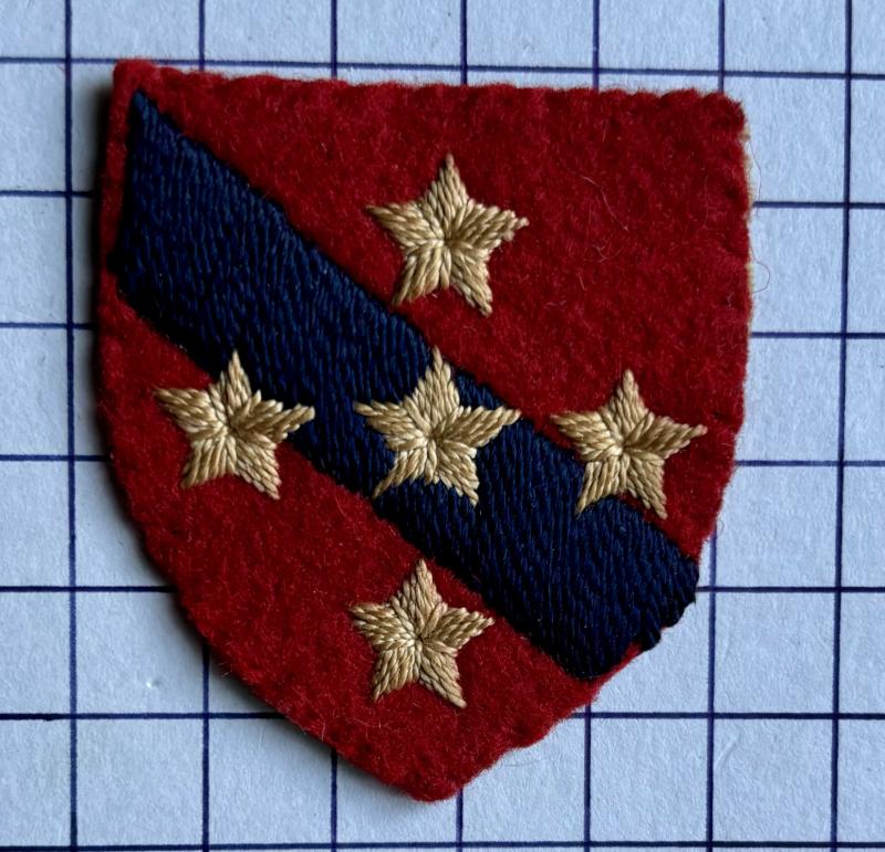 cWW2 Southern Command Royal Engineers (RE) Woven Cloth Formation Badge