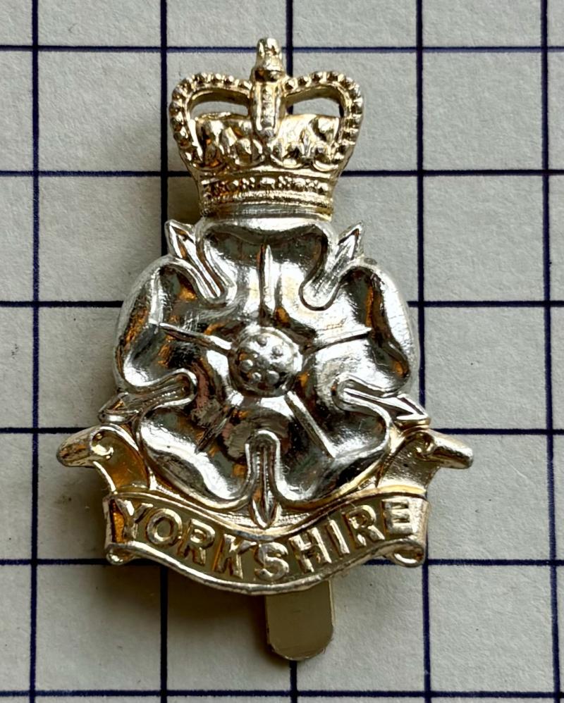 Yorkshire Volunteers also worn by The Yorkshire Brigade Anodised Aluminium Cap Badge