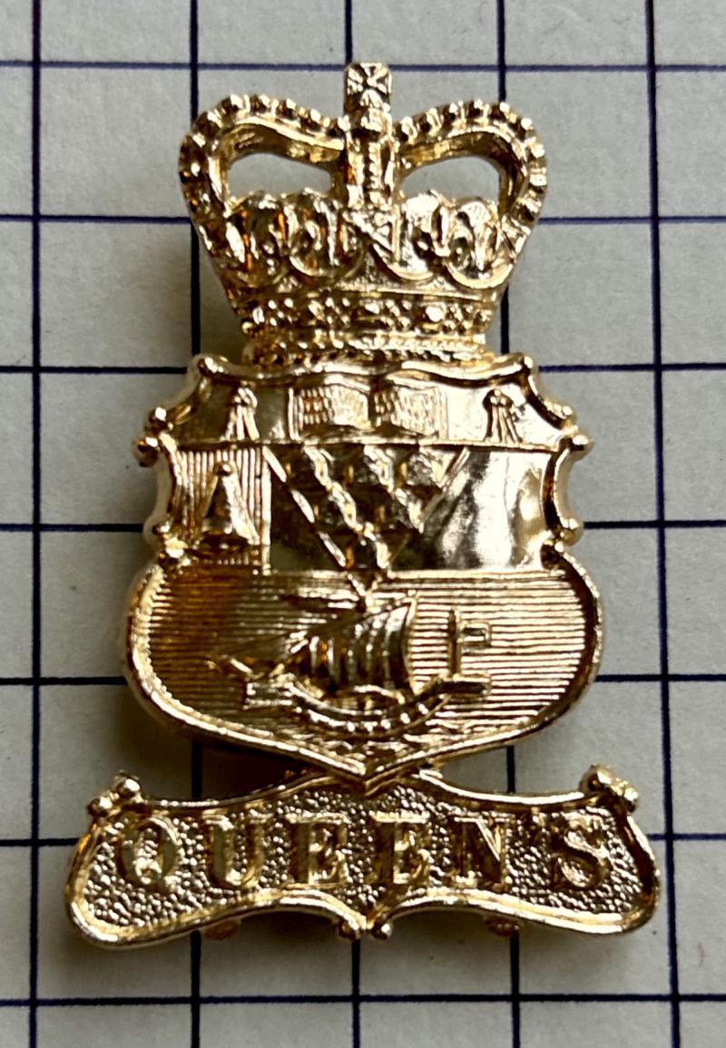 Belfast Northern Ireland Queen's University Officer Training Corps U.O.T.C. Anodised Aluminium Cap Badge