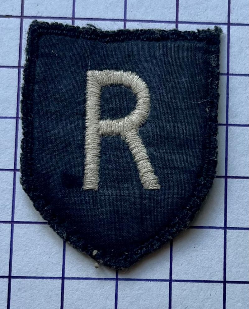 WW2 R Force Badge c1944-45 Special Forces