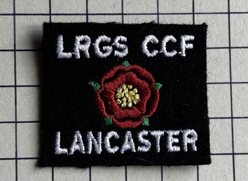 Lancaster Lancashire Royal Grammar School (L.R.G.S.) Combined Cadet Force (CCF) Shoulder Title Badge