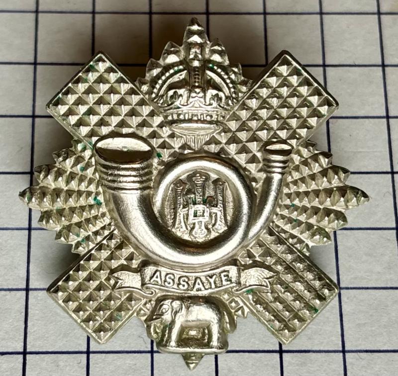 Highland Light Infantry Other Ranks White Metal Cap Badge