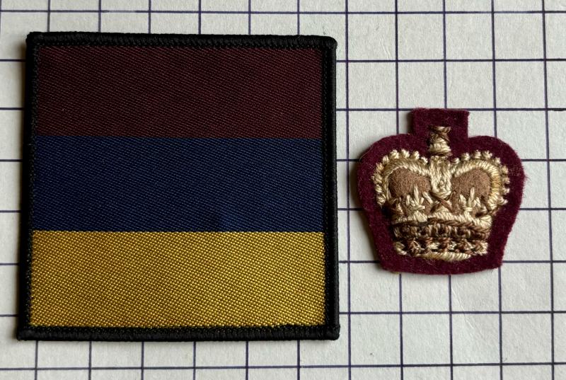 Royal Army Medical Corps (RAMC) Major's Crown & Tactical Recognition Flash (TRF) Patch