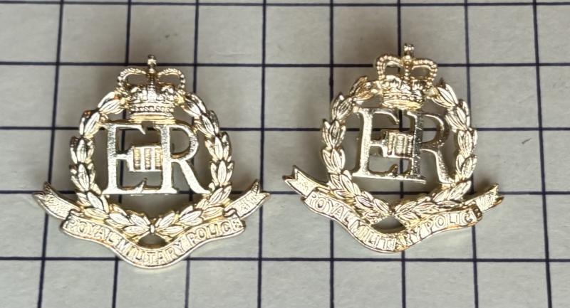 Royal Military Police (RMP) Other Ranks Staybrite Collar Badges