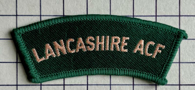 Lancashire Army Cadet Force (ACF) Cloth Shoulder Title Patch Badge