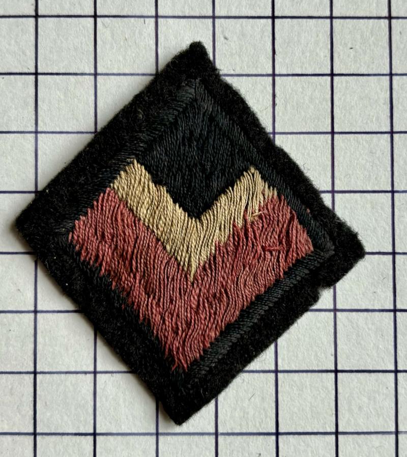 cWW2 4th/7th Dragoon Guards Cloth Arm patch Badge