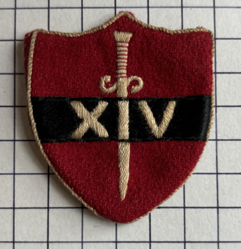 cWW2 14th Army Burma Formation Sign Flash Patch Badge