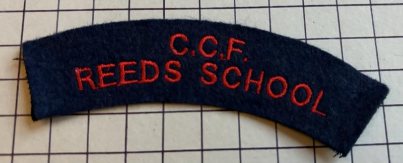 Reed's School Cobham Surrey Naval Section Combined Cadet Force (CCF) Shoulder Title Badge Patch