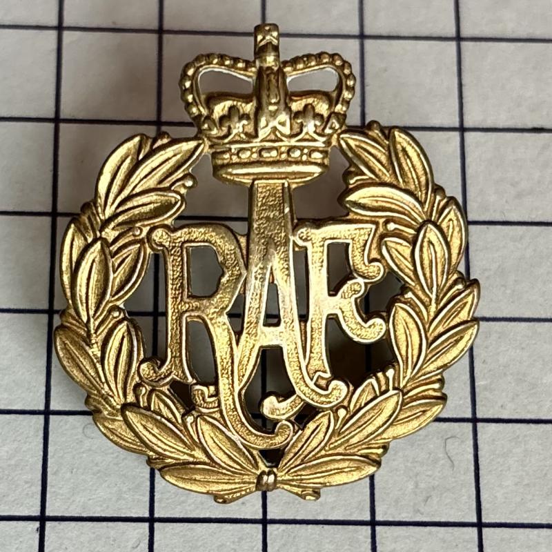 Post 1952 Royal Air Force (RAF) Other Rank's Brass Cap Badge