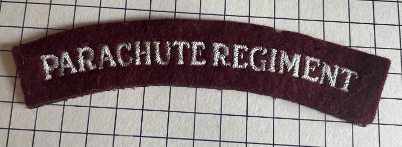 c1949 Parachute Regiment Shoulder Title.