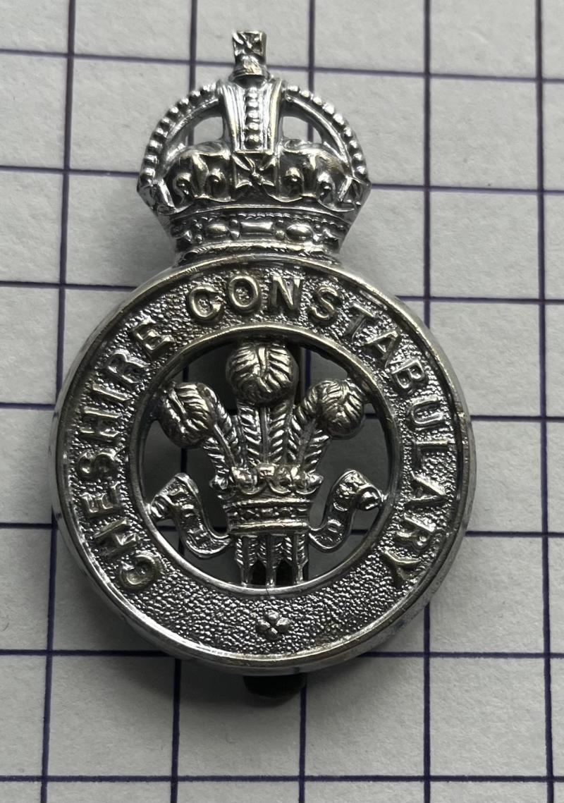 Cheshire Police Constabulary Pre-1952 Cap Badge Home Front