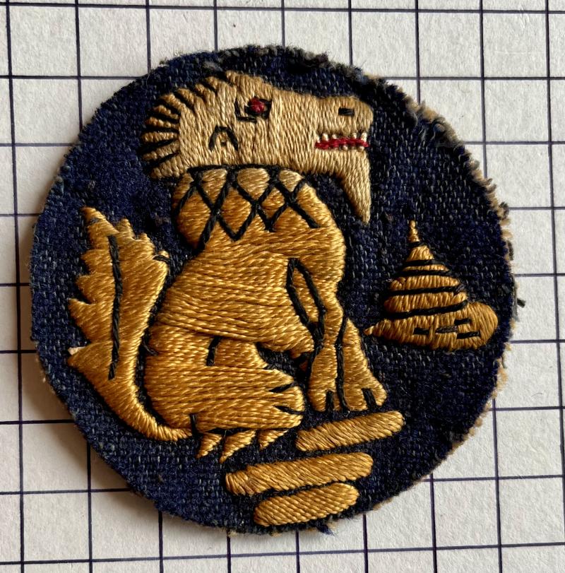 Chindits (3rd Indian Division) WW2 Locally Made Formation Sign Arm Patch