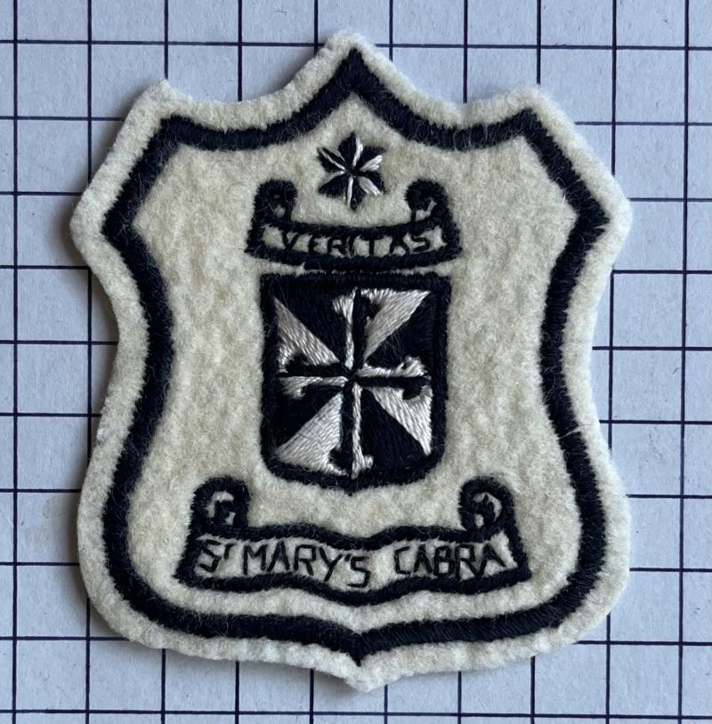 Vintage St Mary's Dominican Convent School Cabra Dublin Ireland Pocket Blazer Patch Badge