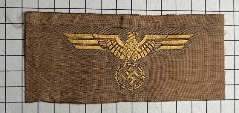 WWII German Kriegsmarine (Navy) Cloth EM/NCO’S Tropical Breast Eagle