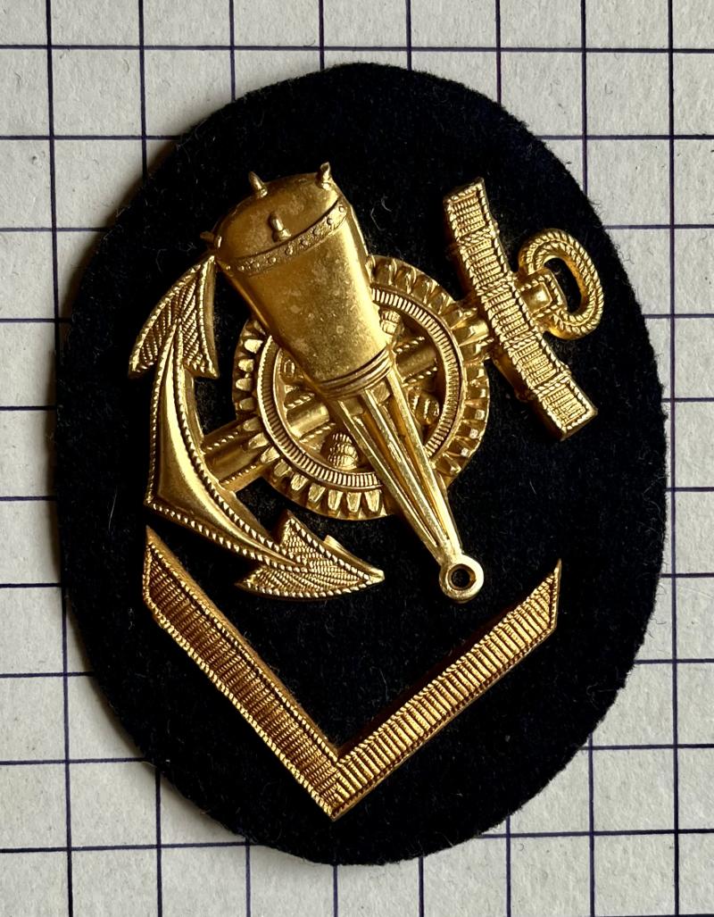 cWW2 German Navy Kriegsmarine 'Blocking Weapons Mechanics' Career Sleeve Insignia Patch