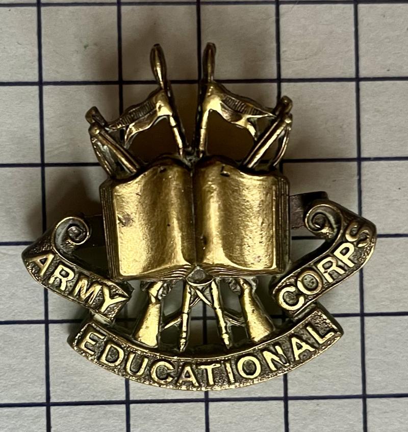 Pre-1946 Army Educational Corps (AEC) OSD Cap Badge Blades