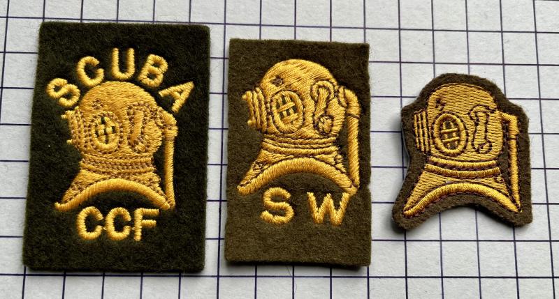 C.C.F. Scuba & Royal Engineers (RE) Diver Trade Badges