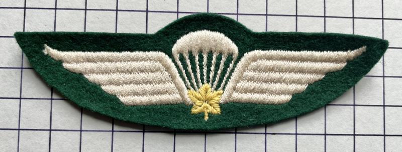 Rare c1944 'Type 6' Canadian Parachute Wing 1CPB cWW2