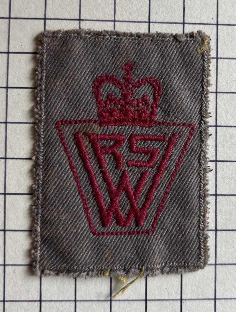 Post 1966 Women's Royal Voluntary Service (WRVS) Cloth Uniform Badge